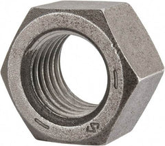 Value Collection - 1-1/8 - 7 UNC Steel Right Hand Hex Nut - 1-11/16" Across Flats, 0.999" High, Uncoated - Makers Industrial Supply