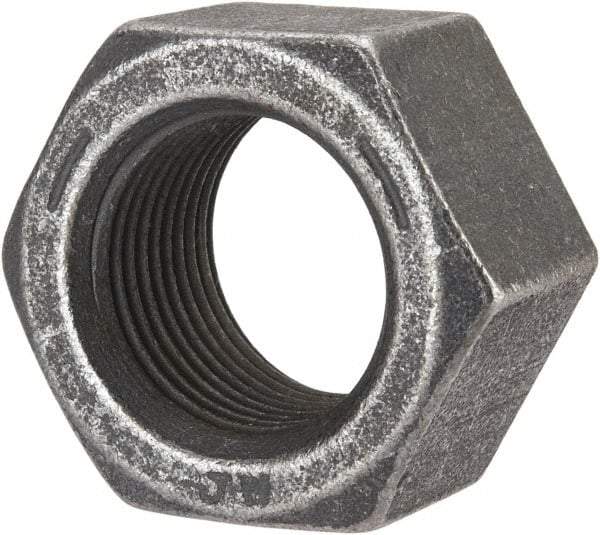 Value Collection - 1-1/8 - 12 UNF Steel Right Hand Hex Nut - 1-11/16" Across Flats, 0.999" High, Uncoated - Makers Industrial Supply