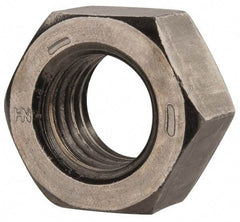 Value Collection - 9/16-12 UNC Steel Right Hand Hex Nut - 7/8" Across Flats, 31/64" High, Uncoated - Makers Industrial Supply