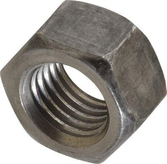 Value Collection - 7/8-9 UNC Steel Right Hand Hex Nut - 1-5/16" Across Flats, 3/4" High, Uncoated - Makers Industrial Supply