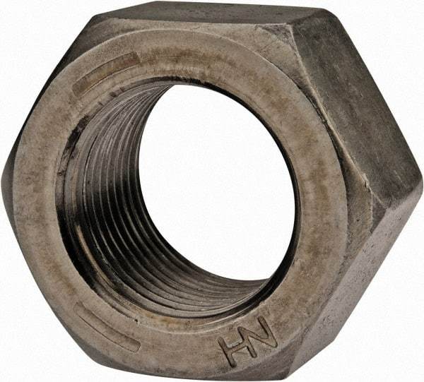 Value Collection - 7/8-14 UNF Steel Right Hand Hex Nut - 1-5/16" Across Flats, 3/4" High, Uncoated - Makers Industrial Supply