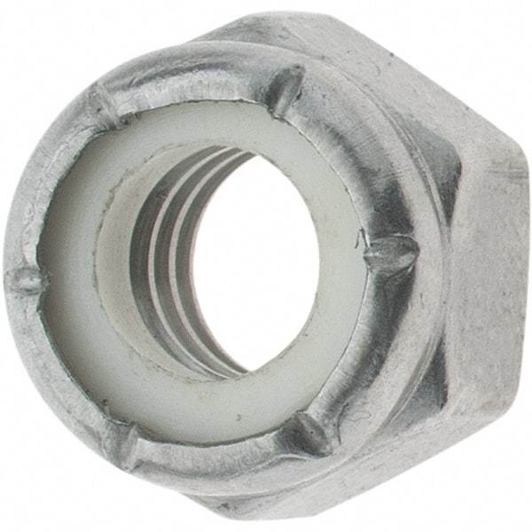 Value Collection - 5/16-18 UNC 316 Hex Lock Nut with Nylon Insert - 1/2" Width Across Flats, 11/32" High - Makers Industrial Supply