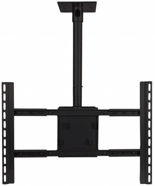 Video Mount - Steel, Flat Panel Ceiling Mount For 42 to 70 Inch Plasma Monitor - Black, 180 Lbs. Load Capacity, 0 to 18 Inch Vertical Opening, 15° Max Tilt Angle, Ceiling Mount Rotating and Tilting - Makers Industrial Supply