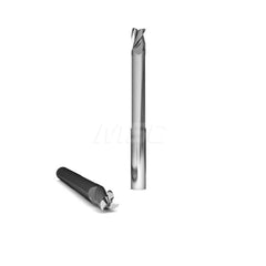 Square End Mill: 1'' Dia, 1-1/4'' LOC, 1'' Shank Dia, 7'' OAL, 3 Flutes, Solid Carbide Single End, Uncoated, Upcut Flute, 37 ° Helix, Centercutting, RH Cut, RH Flute, Series 1026 & Alumigator