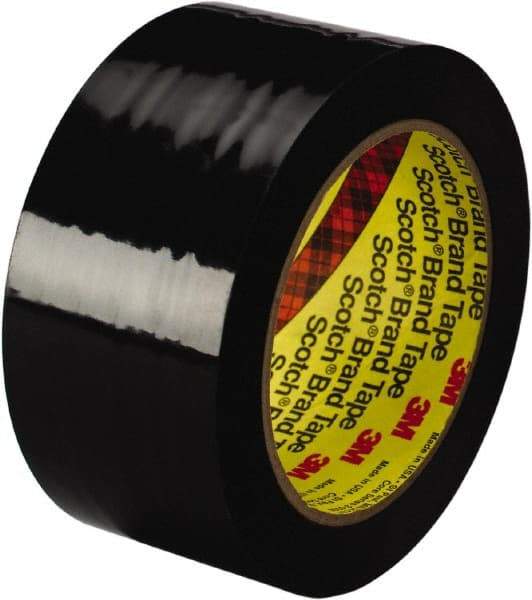 3M - 36 Yds. x 2", Black Polyethylene Film Tape - 483 Series, 5 mil Thick, 10 Lb./Inch Tensile Strength - Makers Industrial Supply