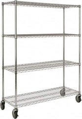 Rubbermaid - 4 Shelf Wire Shelving - Starter Unit - 50" Wide x 18" Deep x 67-5/32" High, - Makers Industrial Supply