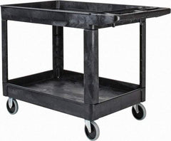 Rubbermaid - 500 Lb Capacity, 25-7/8" Wide x 45-1/4" Long x 33-1/4" High Standard Utility Cart - 2 Shelf, Plastic - Makers Industrial Supply