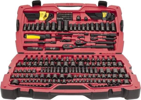 Stanley - 229 Piece Mechanic's Tool Set - Comes in Blow Mold Box - Makers Industrial Supply