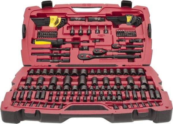 Stanley - 179 Piece Mechanic's Tool Set - Comes in Blow Mold Box - Makers Industrial Supply