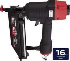 Value Collection - 1 to 2-1/2" Nail Length, 0.118" Nail Diam, 16 Gauge Finish Air Nailer - 70 to 110 psi - Makers Industrial Supply