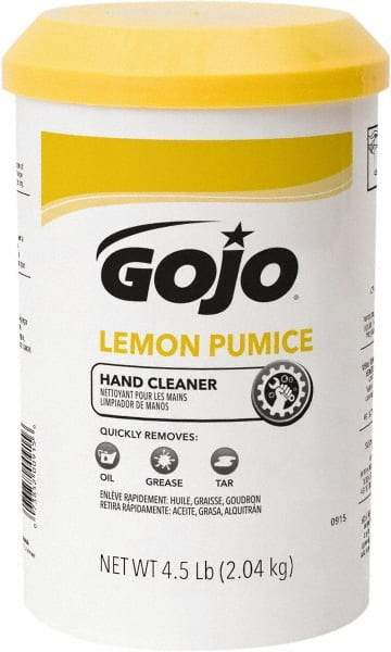 GOJO - 4.5 Lb Dispenser Refill Cream Waterless Hand Cleaner - White, Lemon Scent - Makers Industrial Supply