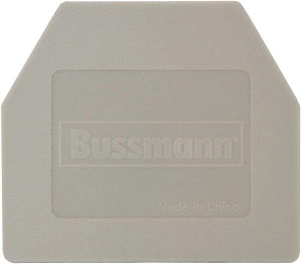 Cooper Bussmann - 1.18" High x 0.8" Long, Terminal Block End Cover - Use with DM20-GY Terminal Blocks - Makers Industrial Supply