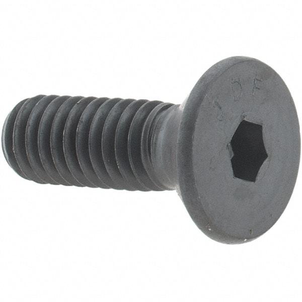 Value Collection - 5/16-18 UNC Hex Socket Drive, 82° Flat Screw - Alloy Steel, Black Oxide Finish, Fully Threaded, 1" OAL - Makers Industrial Supply