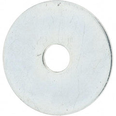 Value Collection - 5/16" Screw, Steel Fender Flat Washer - 11/32" ID x 1-1/2" OD, 1/16" Thick, Zinc-Plated Finish - Makers Industrial Supply