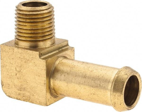 Eaton - 1/8 Barbed Thread 90° Male Elbow - Brass - Makers Industrial Supply