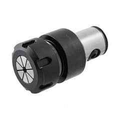 Iscar - 1mm to 16mm Capacity, 48mm Projection, Modular Connection, ER25 Collet Chuck - Through-Spindle - Exact Industrial Supply