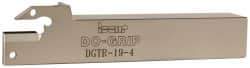 Iscar - Right Hand Cut, 2" Max Workpc Diam, DG. 4.., GRIP 4.. Insert, Indexable Cutoff Toolholder - 3/4" Shank Width, 3/4" Shank Height, 4-1/2" OAL - Makers Industrial Supply