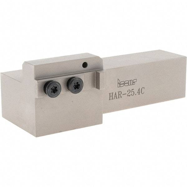 Iscar - External Thread, 5-1/2" OAL, Right Hand Indexable Grooving Cutoff Toolholder - 1" Shank Height x 1" Shank Width, HAR Toolholder Style, Series Heliface - Makers Industrial Supply