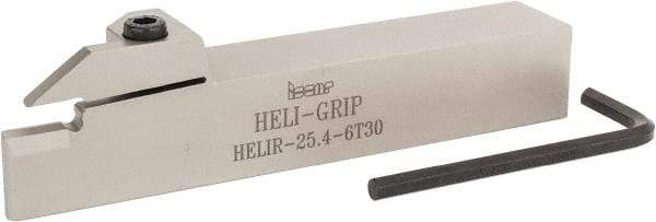 Iscar - HELI, External, Right Hand, 0.236 to 1/4" Groove Width, Indexable Grooving Tool Holder - 1" Shank Height, 1" Shank Width, 6" OAL - Makers Industrial Supply