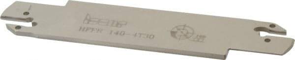 Iscar - 4mm Groove Width, 30mm Max Depth of Cut, Right Hand Cut, HFF Indexable Grooving Blade - HFPR/L 4020... Insert Style, Series Heliface - Makers Industrial Supply