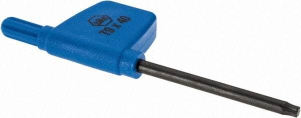 Iscar - T9 Torx Drive, Key for Indexable Grooving - Compatible with Insert Screws - Makers Industrial Supply