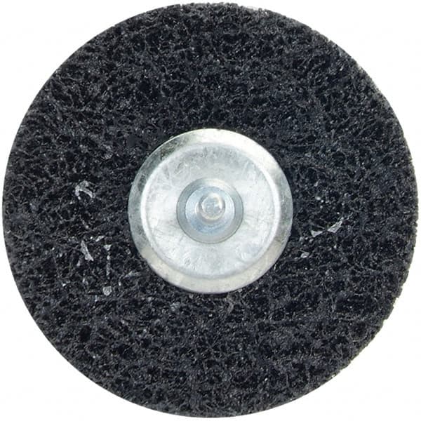 Merit Abrasives - 4" Very Coarse Grade Deburring Disc - 1/4" Shank Diam, Shank Connection - Makers Industrial Supply