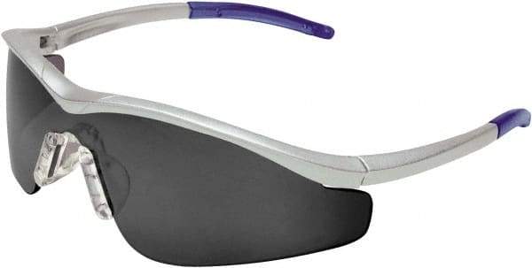 MCR Safety - Gray Lenses, Framed Safety Glasses - Anti-Fog, Scratch Resistant, Size Universal, Wrap Around - Makers Industrial Supply