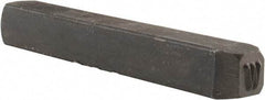 Made in USA - 5/32" Character Size, W Character, Heavy Duty Individual Steel Stamp - Steel, Individual - Makers Industrial Supply