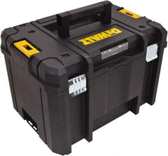 DeWALT - 1 Tray Tool Box - 17-1/4" Wide x 13" Deep x 11-7/8" High, Structural Foam, Black - Makers Industrial Supply