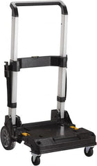 DeWALT - 200 Lb Capacity 12-3/4" OAH Trolley - Telescopic 3-Position Aluminum Handle, Metal, 2 Rigid, 2 Swivel Wheels - Makers Industrial Supply