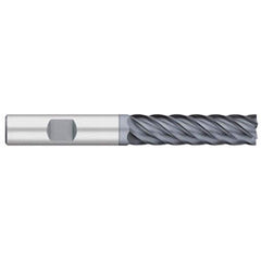 Titan USA - Square End Mills; Mill Diameter (Inch): 1/2 ; Mill Diameter (Decimal Inch): 0.5000 ; Number of Flutes: 6 ; Length of Cut (Inch): 2 ; Length of Cut (Decimal Inch): 2.0000 ; Material: Solid Carbide - Exact Industrial Supply