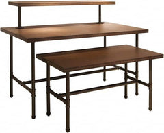 ECONOCO - 54" Long x 14" Wide x 12" High Stationary Table Nesting Topper - Dark Brown, Melamine Top - Makers Industrial Supply