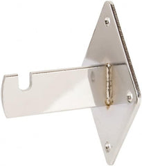 ECONOCO - Chrome Coated Wall Bracket - 3-3/4" Long, 3" Wide - Makers Industrial Supply