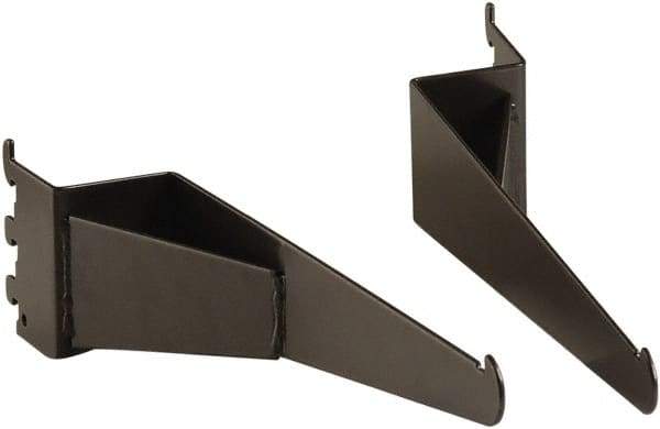 ECONOCO - Anthracite Coated Shelf Bracket - 13" Long, 2" Wide - Makers Industrial Supply