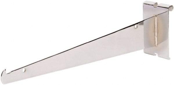 ECONOCO - Chrome Coated Shelf Bracket - 12" Long - Makers Industrial Supply