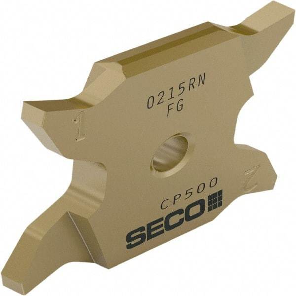 Seco - 2503005X4GKL Grade TGH1050, 0.04" Cutting Width Carbide Grooving Insert - 0.169" Max Depth of Cut, Left Hand, 0.05mm Corner Radius - Makers Industrial Supply