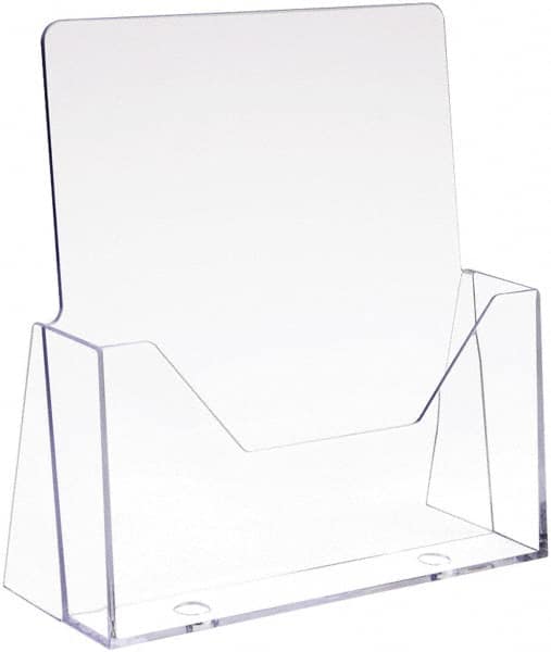 ECONOCO - 8-1/2" Wide x 3-5/8" Deep x 11" High, 1 Compartment, Acrylic Literature Holder - Clear, 1" Compartment Width x 3-5/8" Compartment Depth x 3-1/8" Compartment Height - Makers Industrial Supply