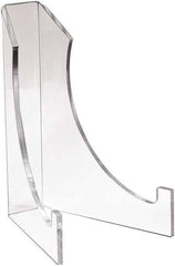 ECONOCO - 6" Deep x 8" High, Acrylic Display Easel - Clear - Makers Industrial Supply