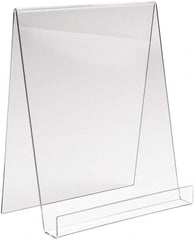 ECONOCO - 9" Wide x 11" High, Acrylic Display Easel - Clear - Makers Industrial Supply