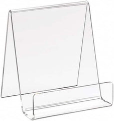 ECONOCO - 3-1/2" Wide x 4" High, Acrylic Display Easel - Clear - Makers Industrial Supply