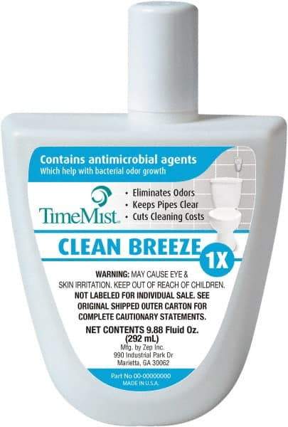 TimeMist - 10.5 oz Air Freshener Dispenser Refill - Clean/Fresh, Compatible with TimeMist Virtual Janitors - Makers Industrial Supply