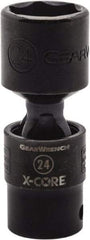 GearWrench - 1/2" Drive 22mm Standard Universal Impact Socket - 6 Points, 3-8/51" OAL - Makers Industrial Supply