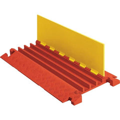 Checkers - On Floor Cable Covers Cover Material: Polyurethane Number of Channels: 4 - Makers Industrial Supply