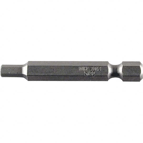 Wiha - 3mm Hex Power Bit - 1/4" Drive, 50mm OAL - Makers Industrial Supply