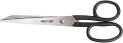 Westcott - 3-1/2" LOC, 8" OAL Stainless Steel Standard Standard - Plastic Straight Handle, For General Purpose Use - Makers Industrial Supply