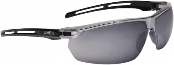 Uvex - Size Universal, Silver Mirror Anti-Fog Lens, Hybrid Safety Glasses/Goggles - Indirect Vent, Black Polycarbonate Frame - Makers Industrial Supply