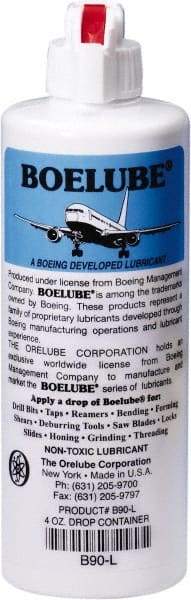 Boelube - BoeLube, 4 oz Bottle Cutting Fluid - Liquid, For Grinding, Sawing, Stamping, Near Dry Machining (NDM) - Makers Industrial Supply