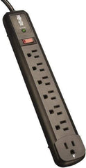 Tripp-Lite - 7 Outlets, 120 VAC15 Amps, 4' Cord, Power Outlet Strip - Floor, Keyhole Mount, 5-15 NEMA Configuration, 12.4" Strip - Makers Industrial Supply