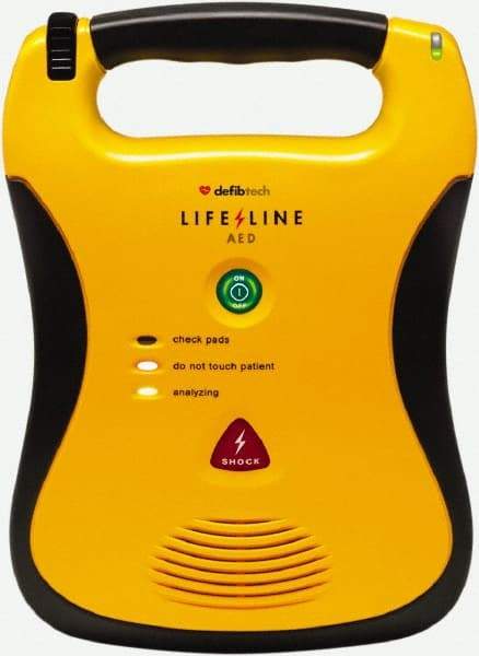 Defibtech - Adult Pad Defibrillator - 9 Volt and Nonrechargeable Lithium Battery Included - Makers Industrial Supply