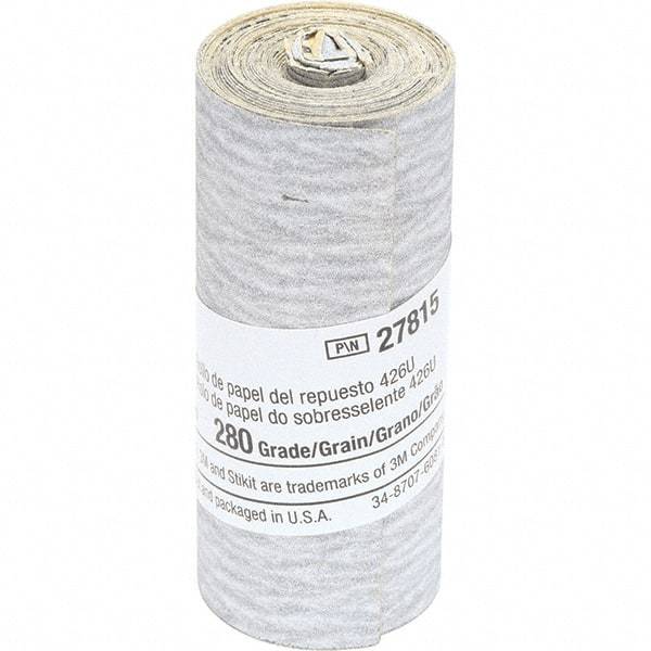 3M - 2-1/2" Diam, 280 Grit Silicon Carbide Adhesive PSA Disc - Very Fine Grade, Gray, Paper Backing, Flexible, Use with Hand Sanding - Makers Industrial Supply